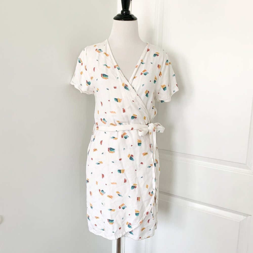 O'neill White Wrap Around Mini Dress